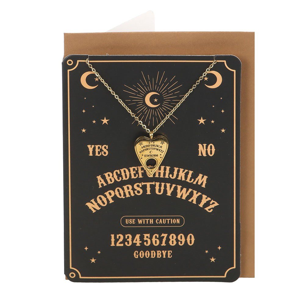Something Different - Talking Board Planchette Carte avec collier - Noir/Couleur or